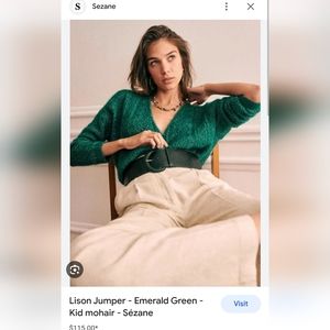 Sezane Lison Mohair Sweater